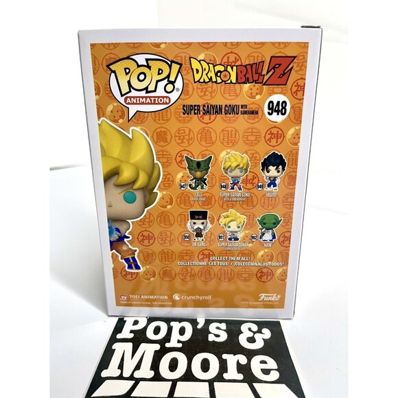 Funko Pop! Dragon Ball Z: Saiyan Goku With Kamehameha Wave 948 Vinyl Figure New - Picture 4 of 7